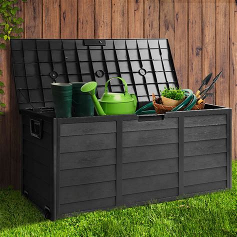 steel lockable box for deck|lockable outdoor containers from lowe's.